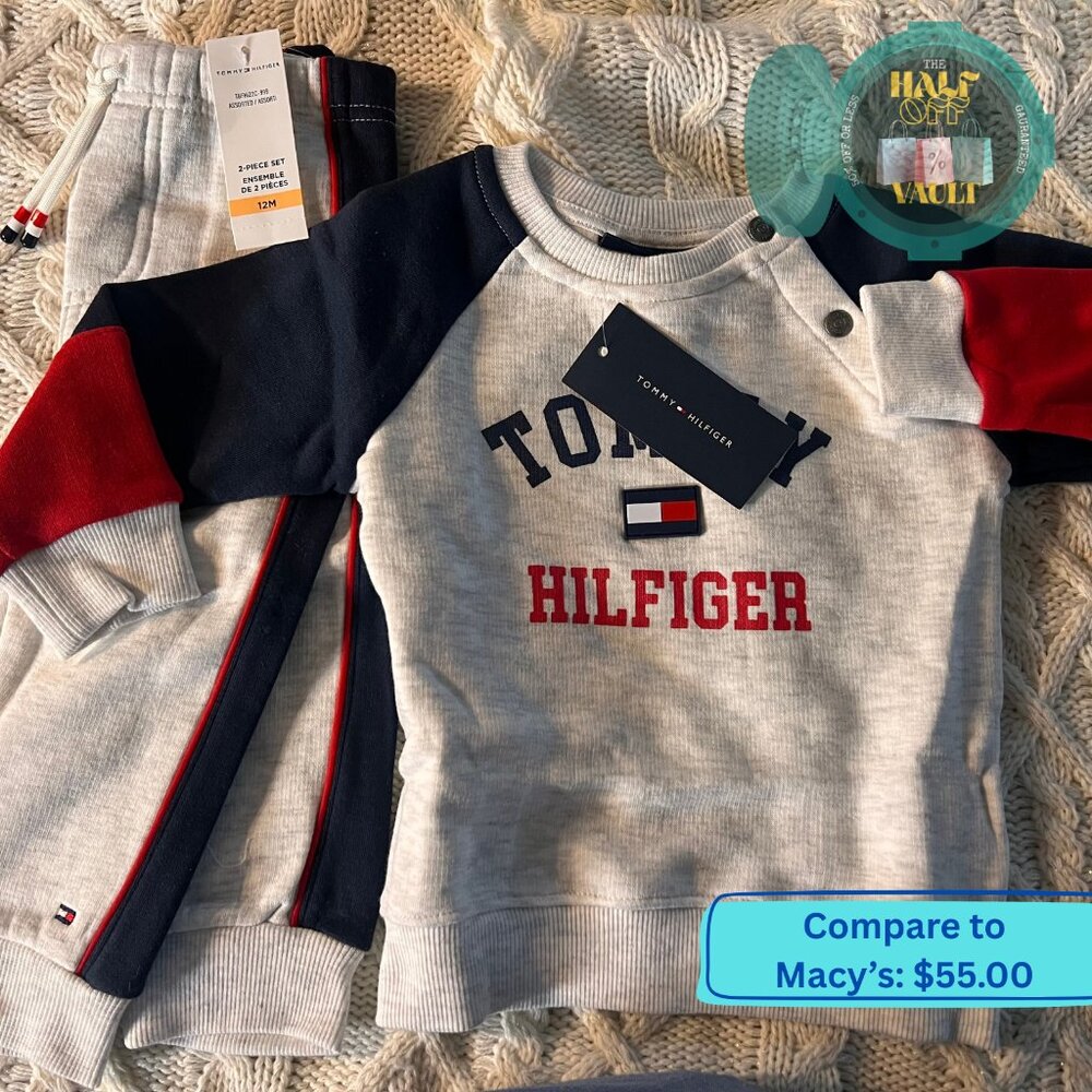 INFANT Tommy Hilfiger 2-piece Hoodie and Jogger Set